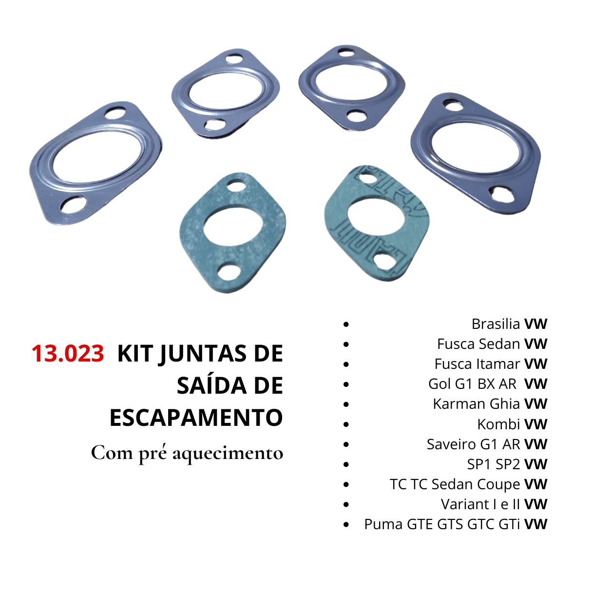 KIT Junta de Saídas do Escapamento Volksw...