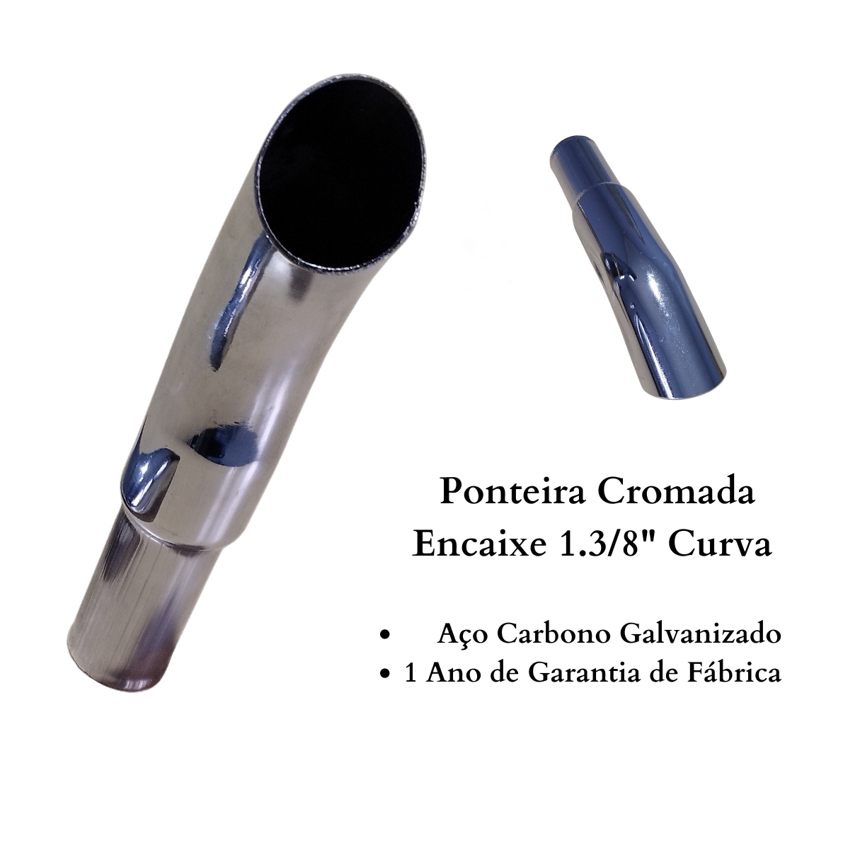 Ponteira Cromada Unitaria Encaixe de 1.3/...