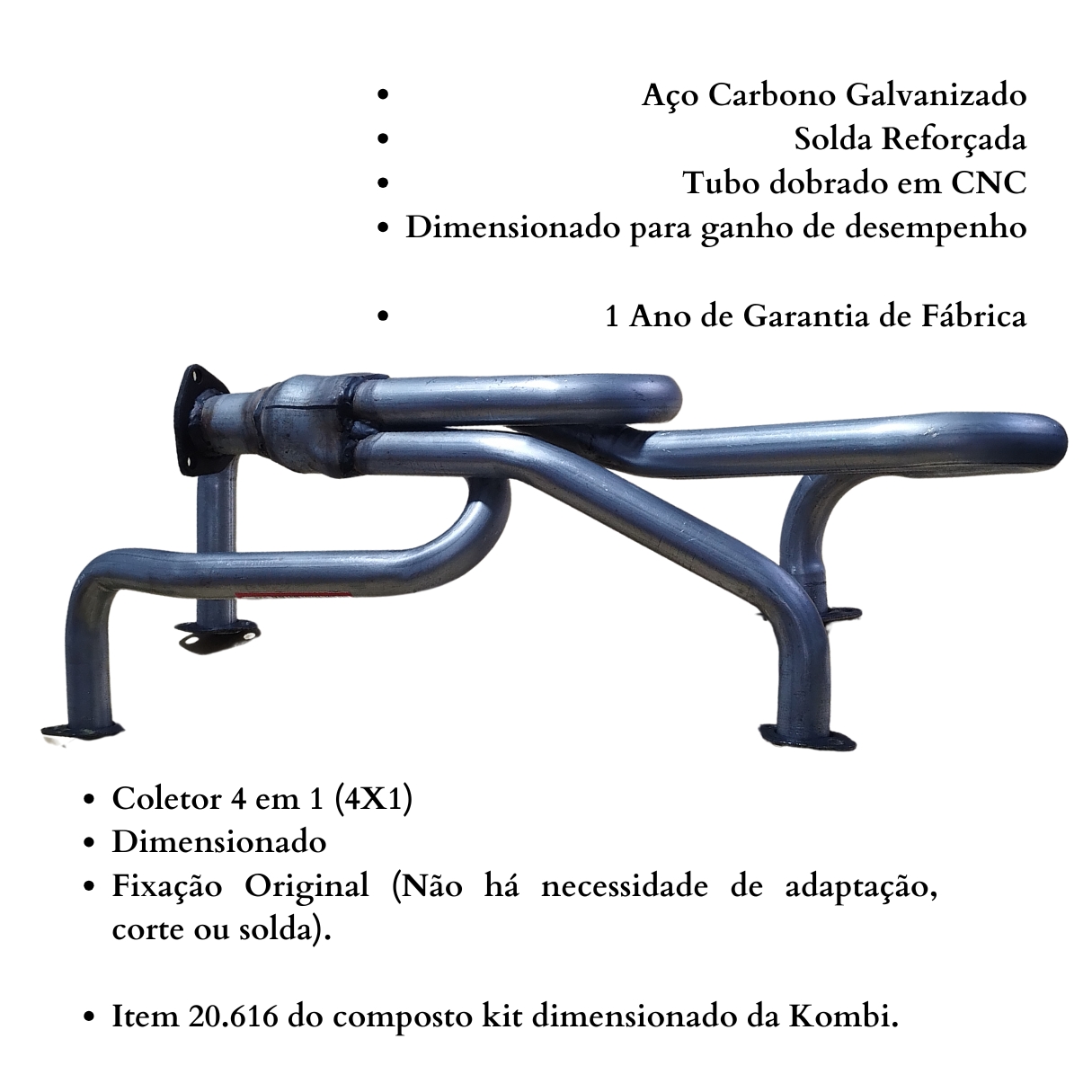 Aranha Coletor Dimensionado 4X1 Volkswage...