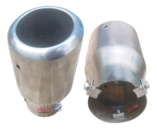 Ponteira Universal Inox Redonda 4 Polegad...