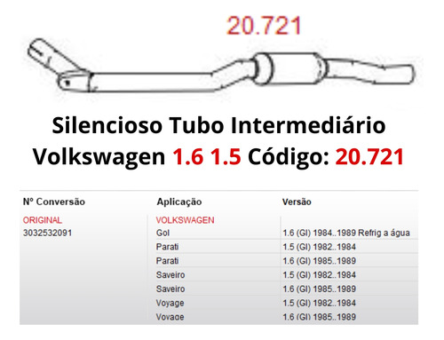 Escapamento Tubo Intermediario com abafad...