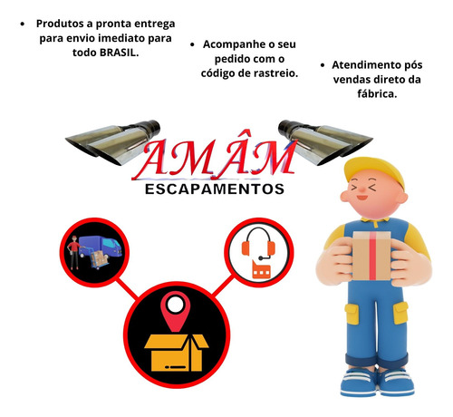 Abraçadeira de Escapamento Volkswagen Gol...