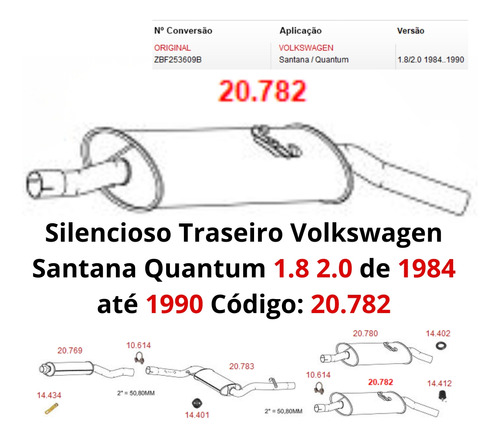 Silencioso Escapamento Traseiro Volkswage...