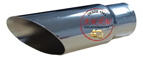 Ponteira Cromada 2 Polegadas Dodge Dart P...