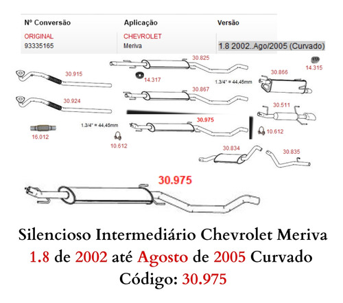 Escapamento Silencioso Intermediario Curv...