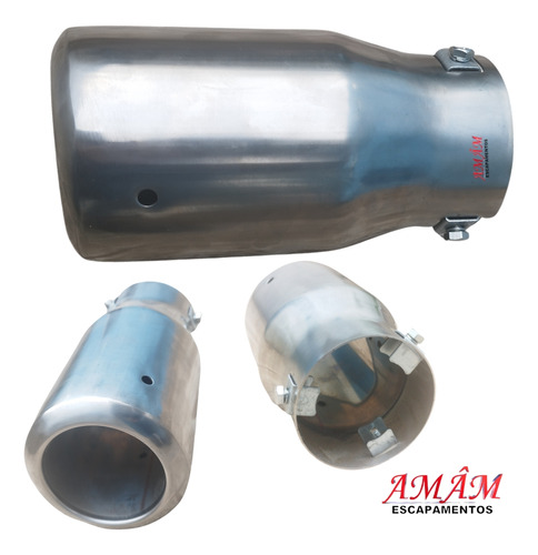 Ponteira Universal Inox Redonda 4 Polegad...
