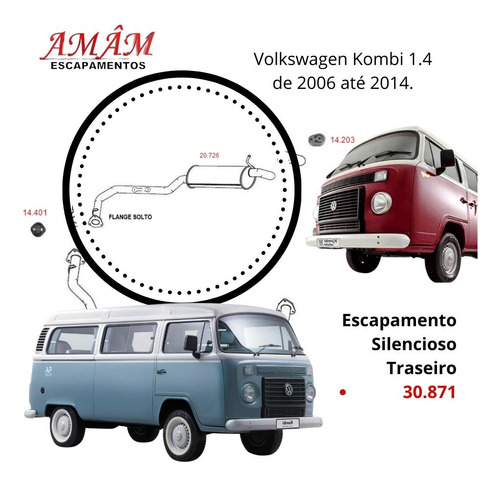 Escapamento Silencioso Traseiro Volkswage...