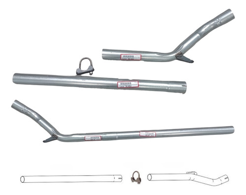 Tubo Intermediário Para 4x1 Motor AP Volk...