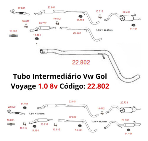 Escapamento Tubo Intermediario de Adaptaç...