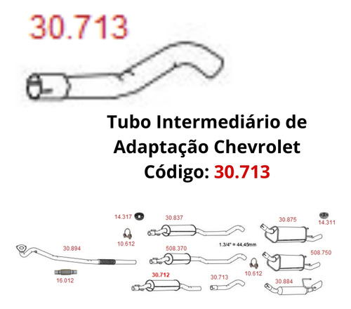 Escapamento Tubo Intermediario de Adaptaç...