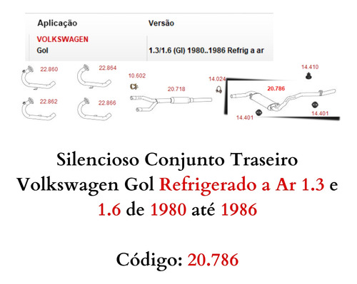 Silencioso Escapamento Traseiro Volkswage...