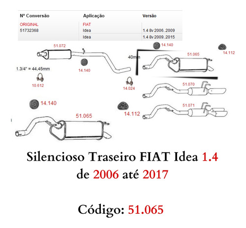Silencioso Escapamento Traseiro Original ...